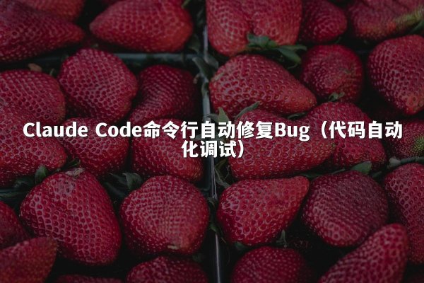 开元棋牌 Code命令行自动修复Bug（代码自动化调试）