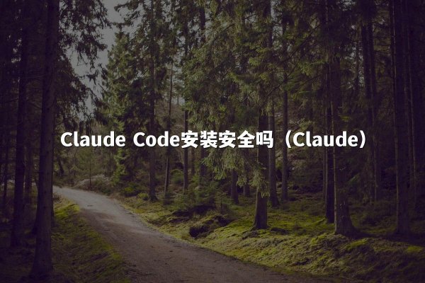 Claude Code安装安全吗（Claude）