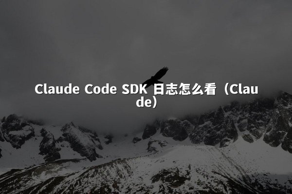 Claude Code SDK 日志怎么看（Claude）
