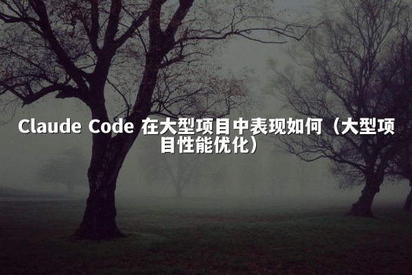 Claude Code 在大型项目中表现如何（大型项目性能优化）