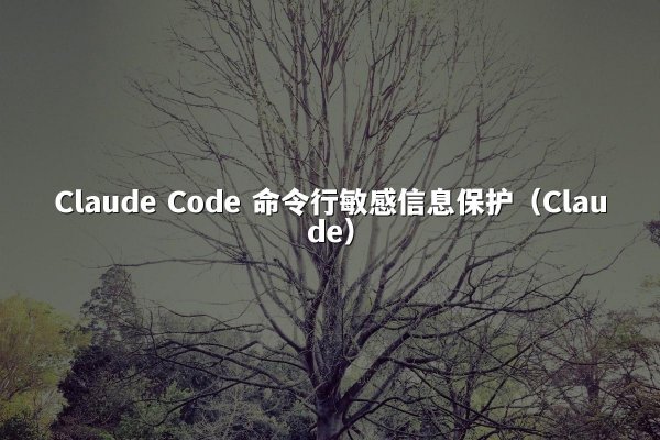 Claude Code 命令行敏感信息保护（Claude）