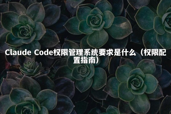 Claude Code权限管理系统要求是什么（权限配置指南）