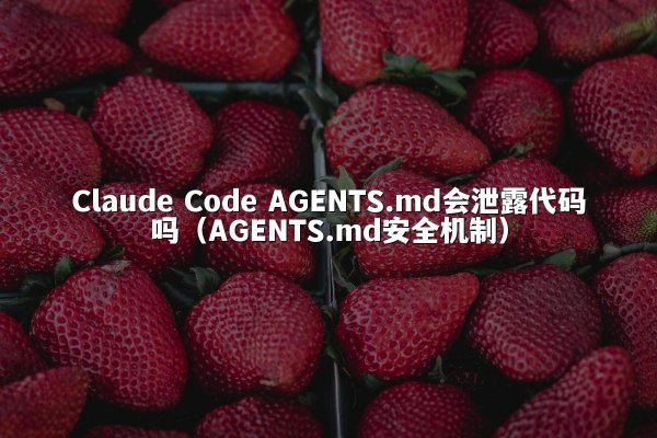 Claude Code AGENTS.md会泄露代码吗（AGENTS.md安全机制）