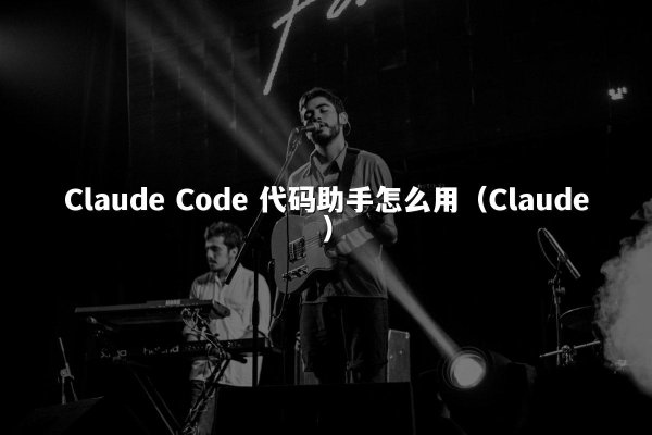 Claude Code 代码助手怎么用（Claude）