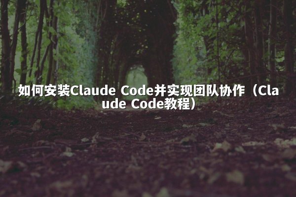 如何安装Claude Code并实现团队协作（Claude Code教程）