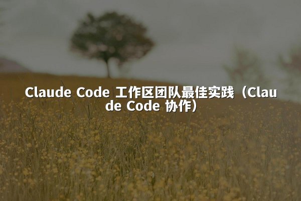 Claude Code 工作区团队最佳实践（Claude Code 协作）