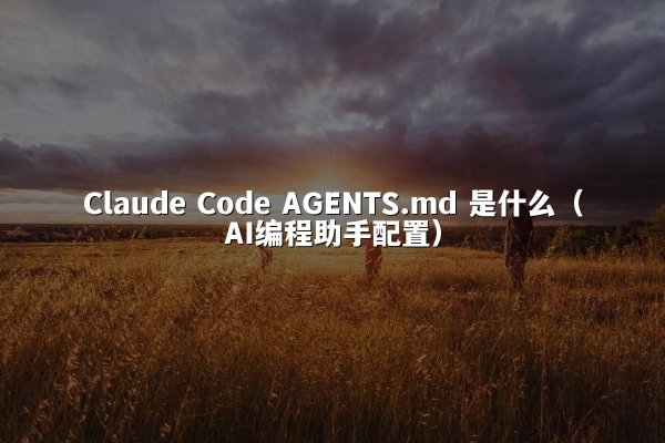 Claude Code AGENTS.md 是什么（AI编程助手配置）