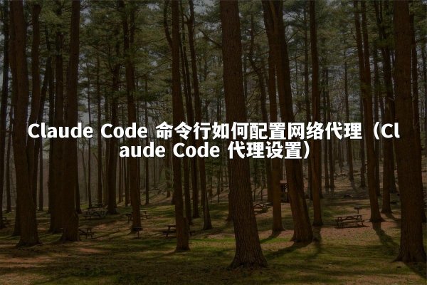 Claude Code 命令行如何配置网络代理（Claude Code 代理设置）