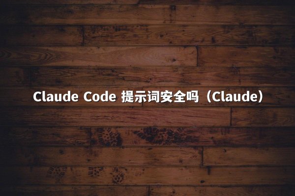 Claude Code 提示词安全吗（Claude）