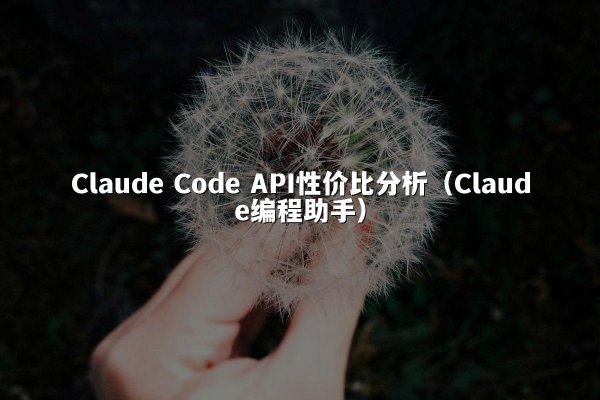 Claude Code API性价比分析（Claude编程助手）