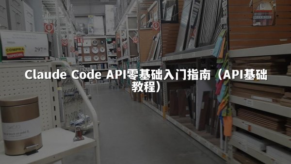 Claude Code API零基础入门指南（API基础教程）