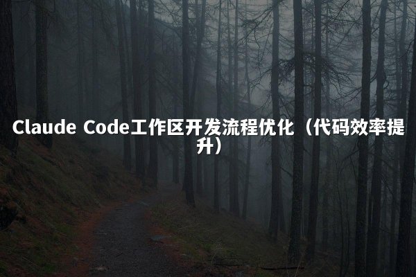 Claude Code工作区开发流程优化（代码效率提升）