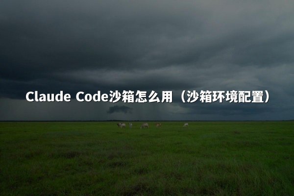 Claude Code沙箱怎么用（沙箱环境配置）