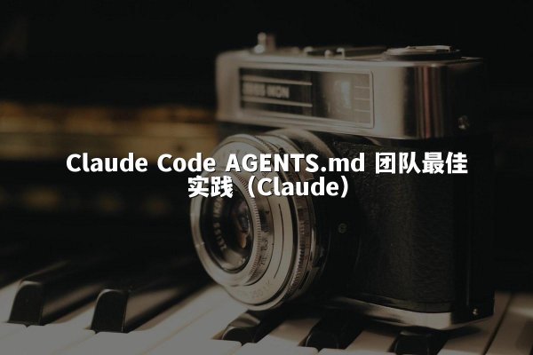 Claude Code AGENTS.md 团队最佳实践（Claude）