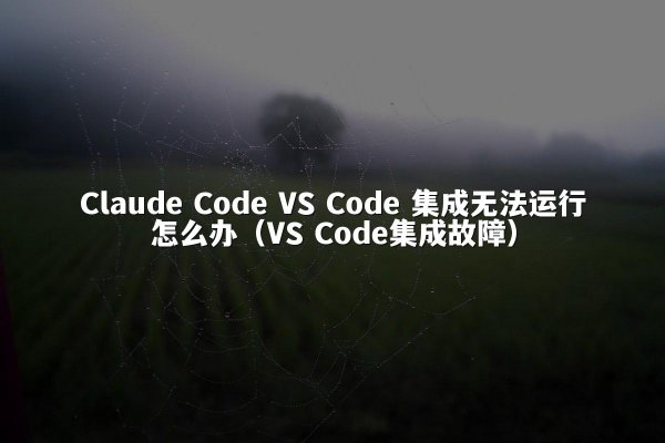 开元棋牌平台 Code VS Code 集成无法运行怎么办（VS Code集成故障）