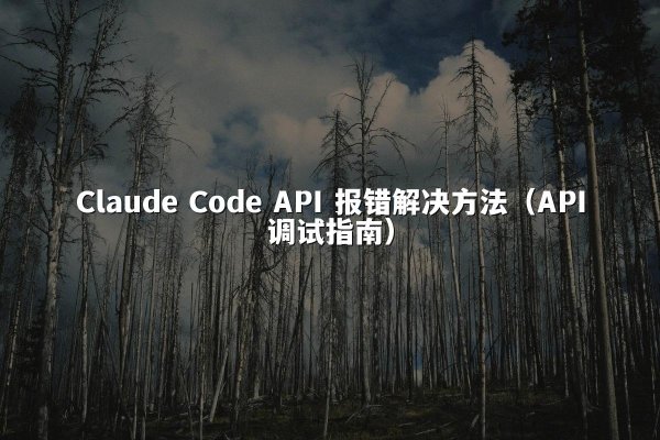 Claude Code API 报错解决方法（API调试指南）