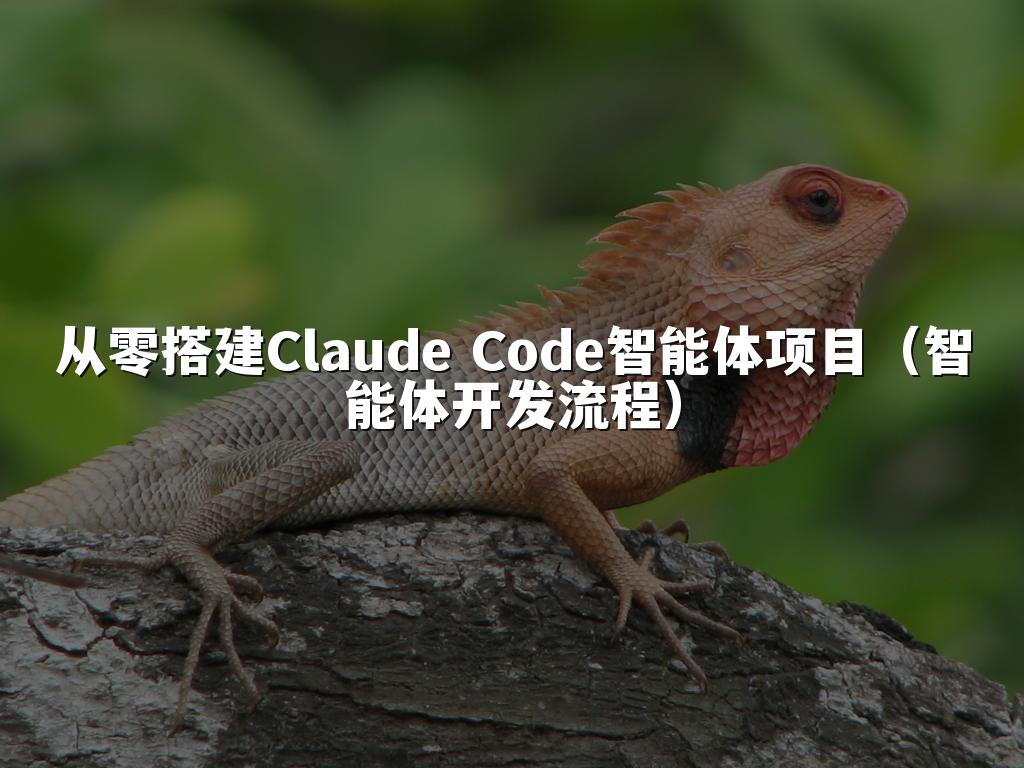 从零搭建Claude Code智能体项目（智能体开发流程）