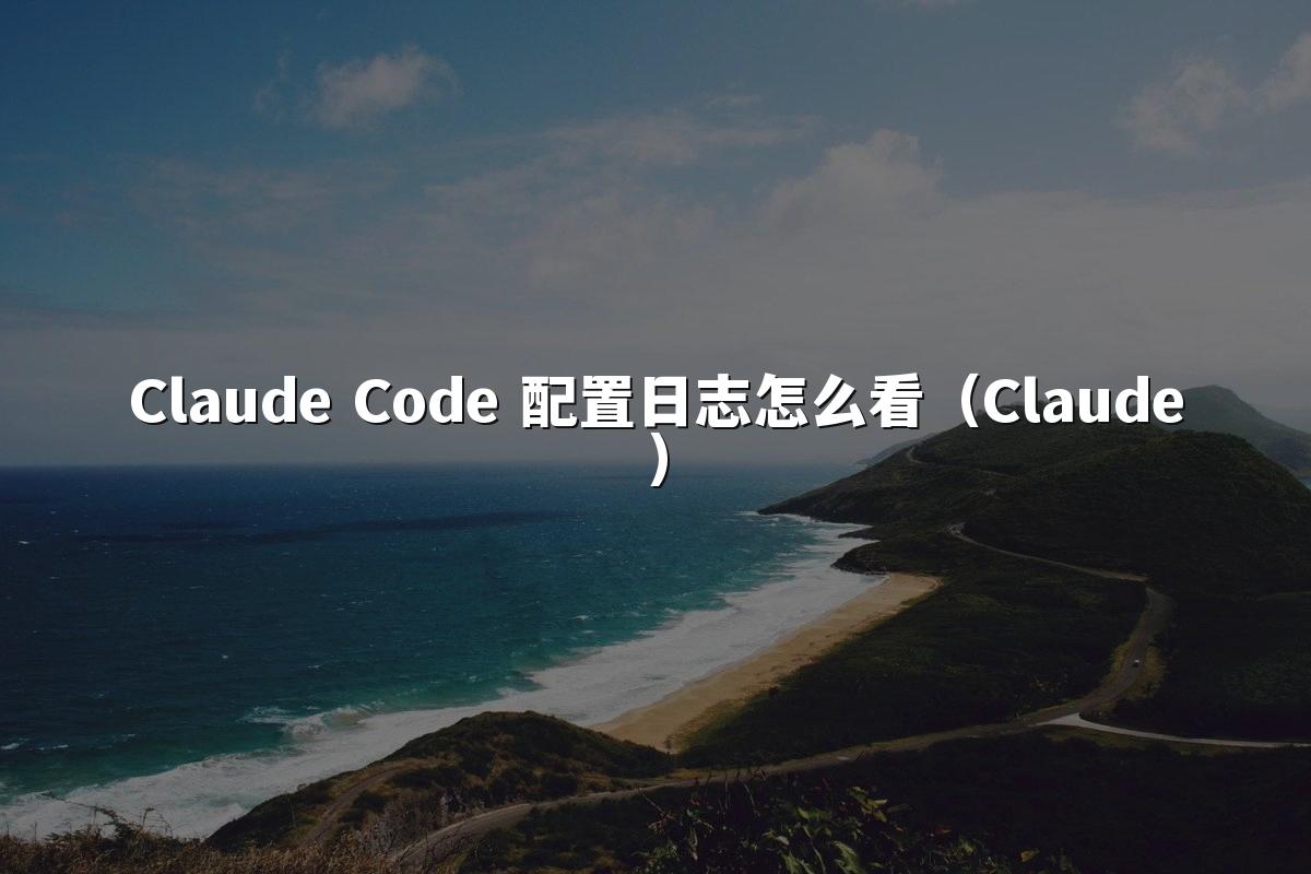 Claude Code 配置日志怎么看（Claude）