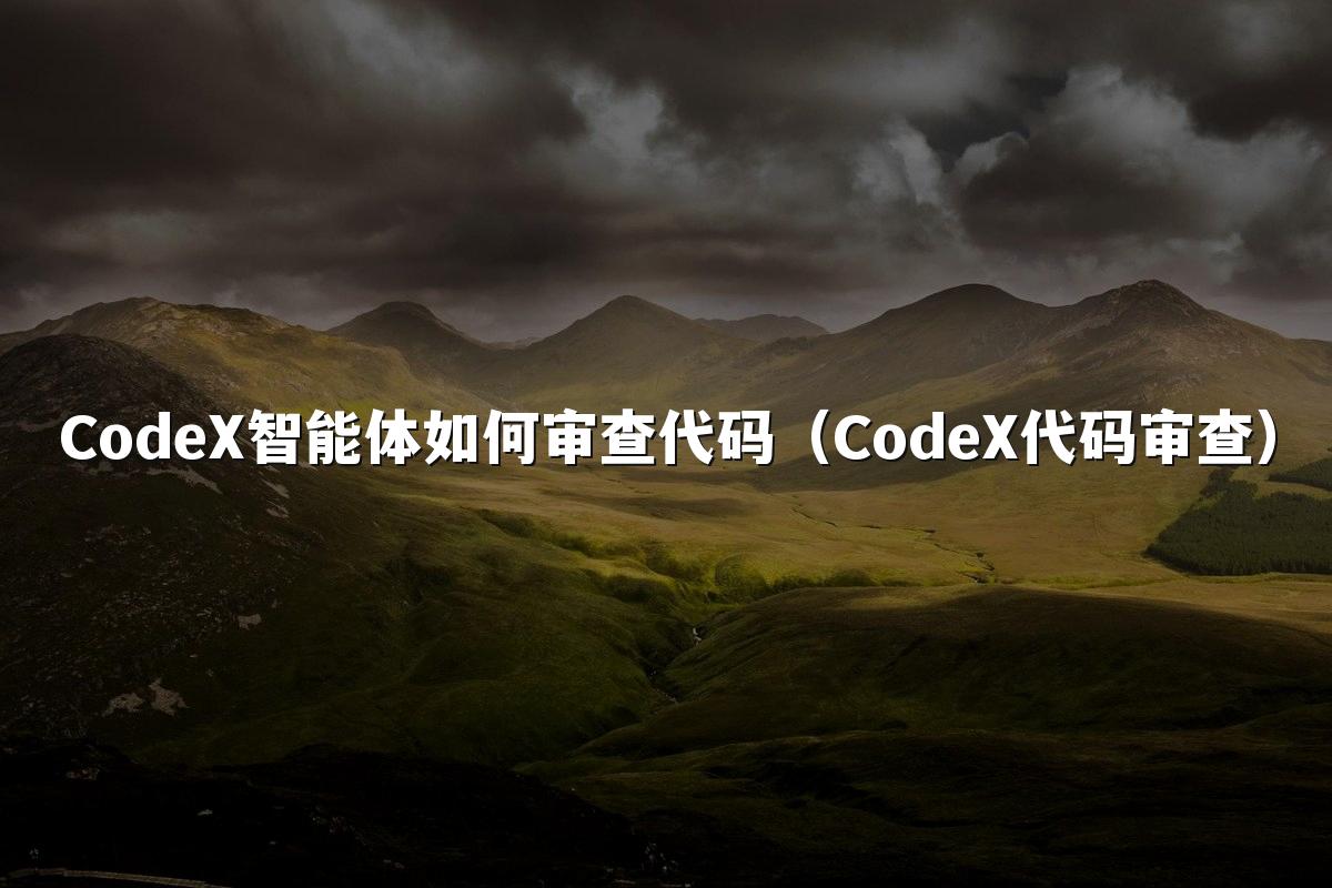 CodeX智能体如何审查代码(CodeX代码审查)