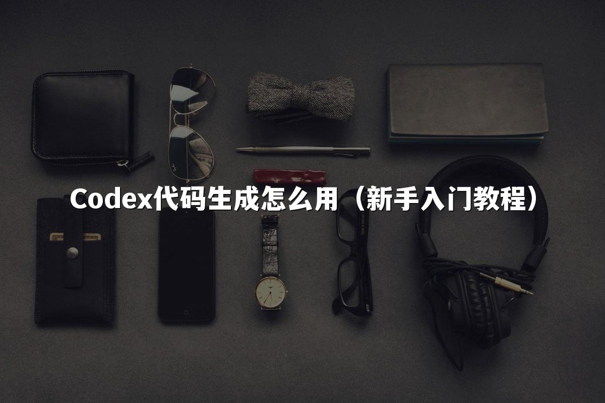 Codex代码生成怎么用（新手入门教程）