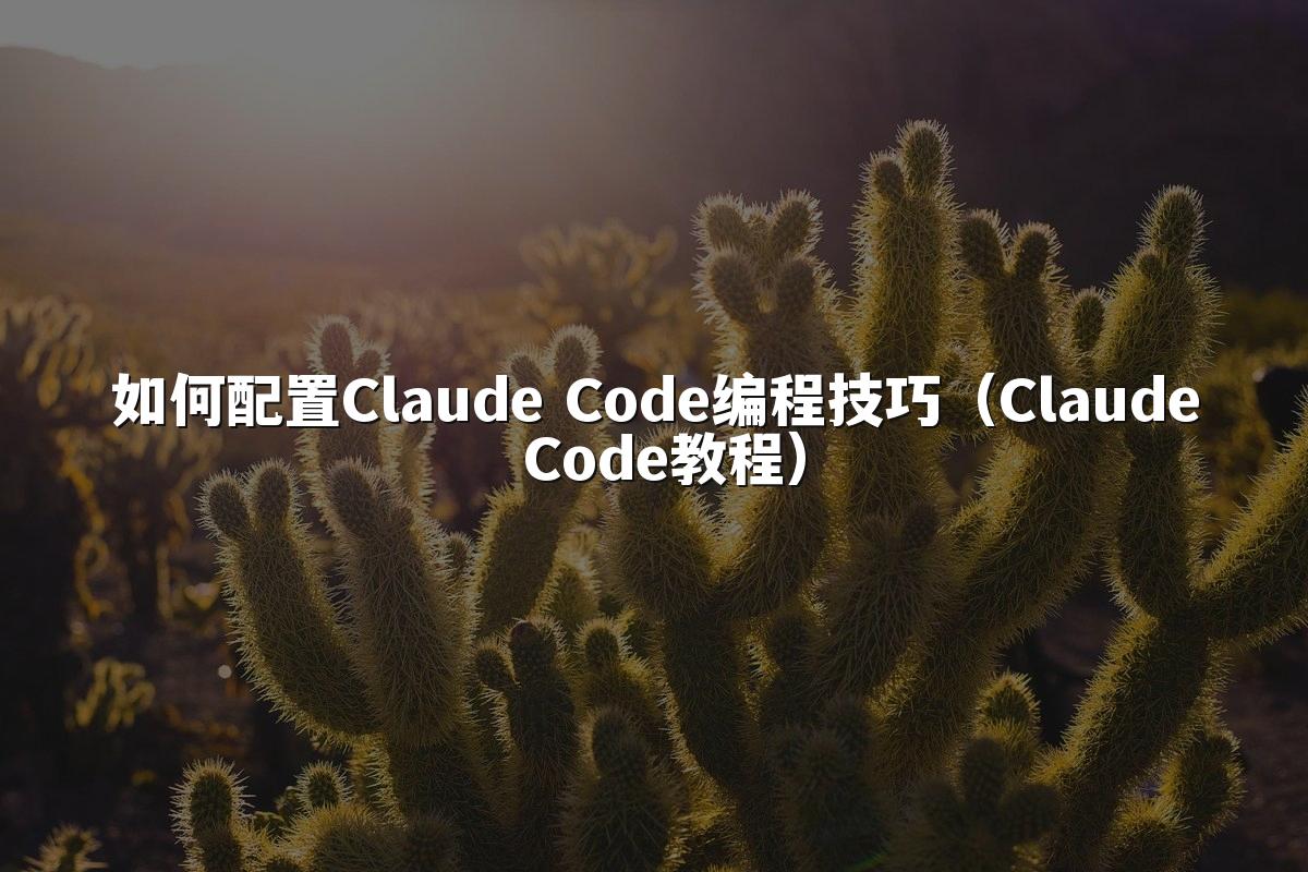 如何配置Claude Code编程技巧（Claude Code教程）