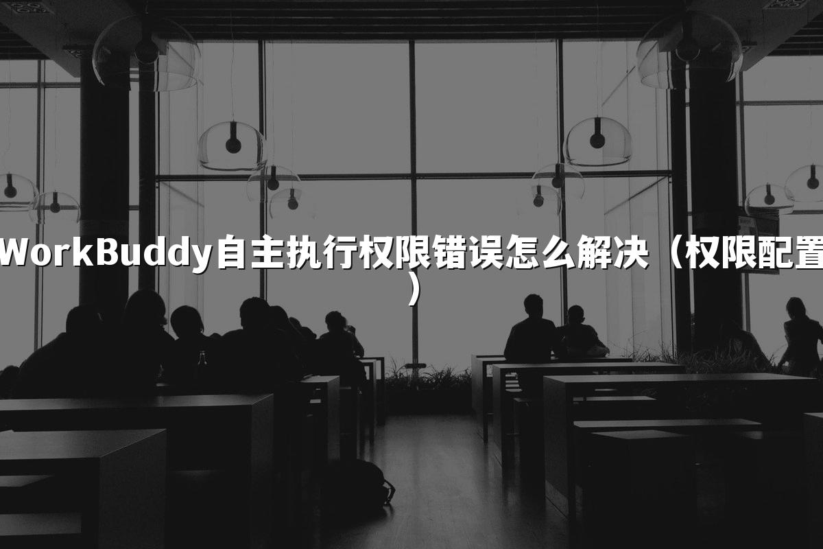 WorkBuddy自主执行权限错误怎么解决(权限配置)