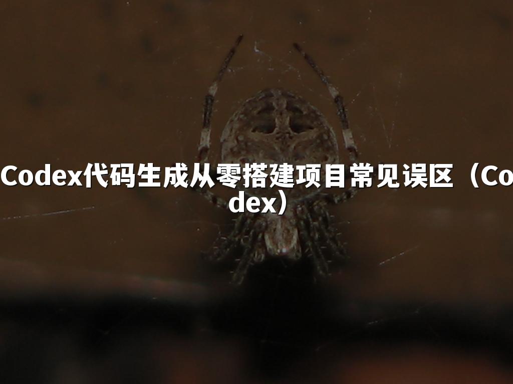 Codex代码生成从零搭建项目常见误区（Codex）