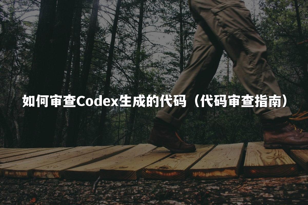 如何审查Codex生成的代码（代码审查指南）