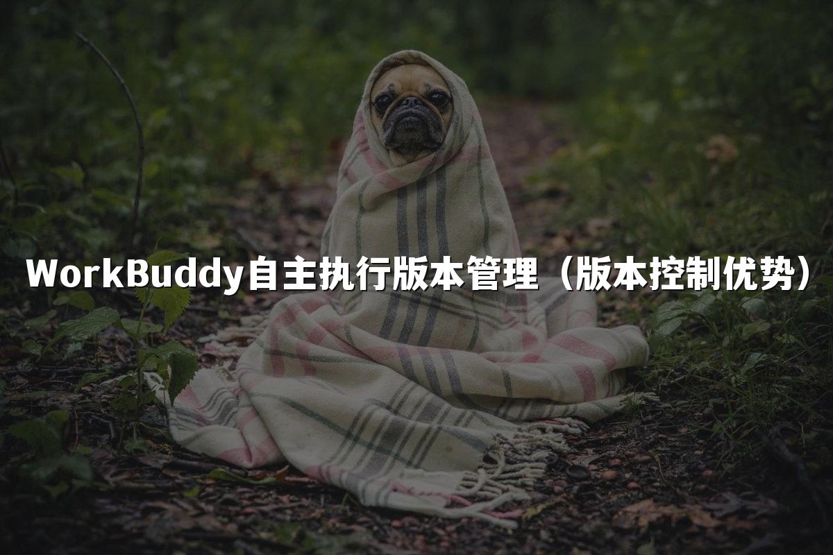 WorkBuddy自主执行版本管理(版本控制优势)
