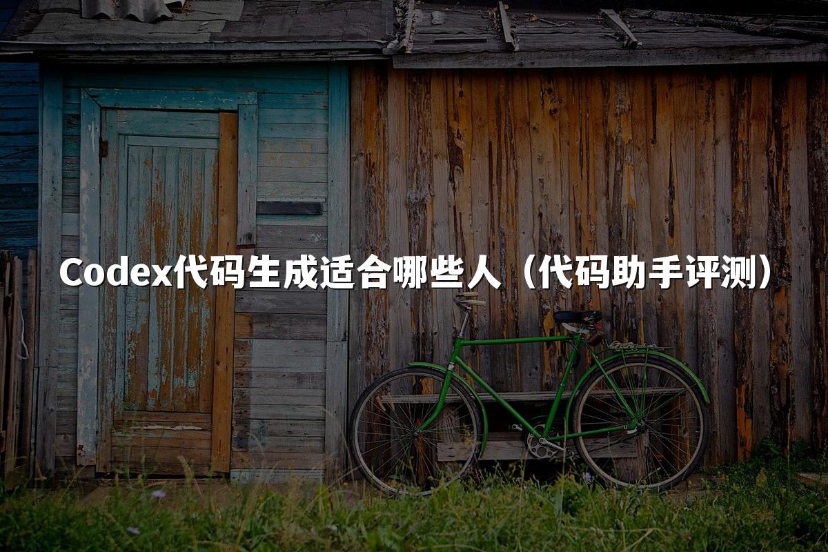 Codex代码生成适合哪些人(代码助手评测)