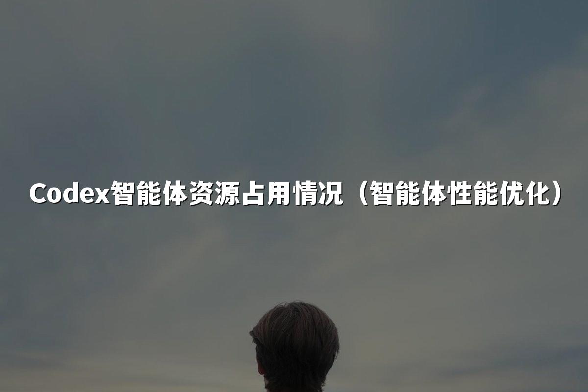 Codex智能体资源占用情况(智能体性能优化)