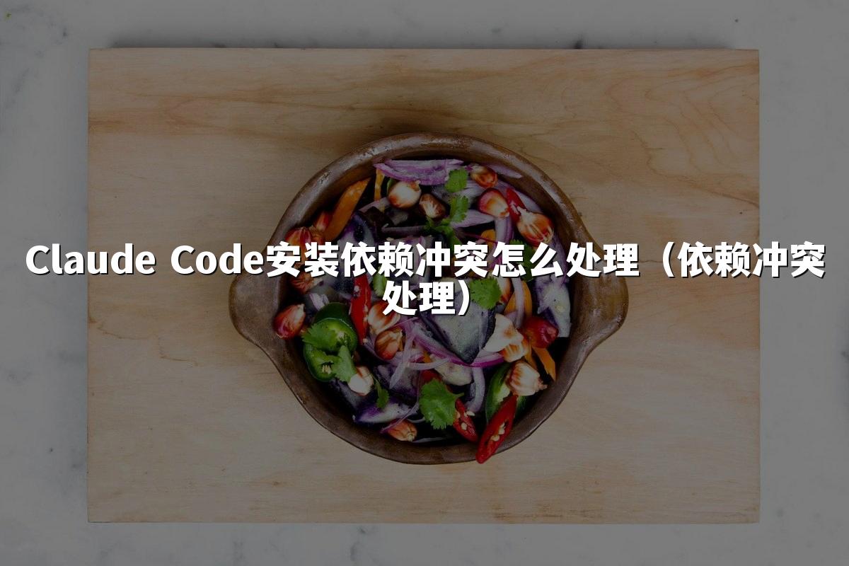 Claude Code安装依赖冲突怎么处理（依赖冲突处理）