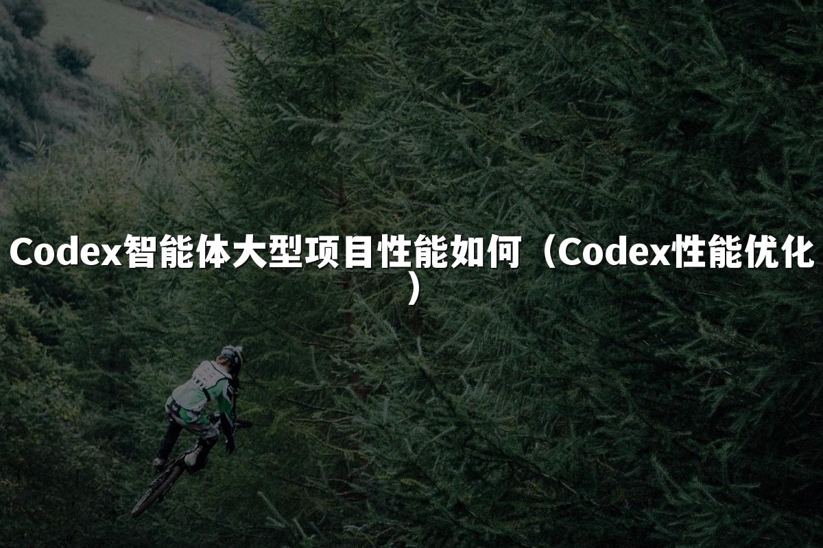 Codex智能体大型项目性能如何(Codex性能优化)