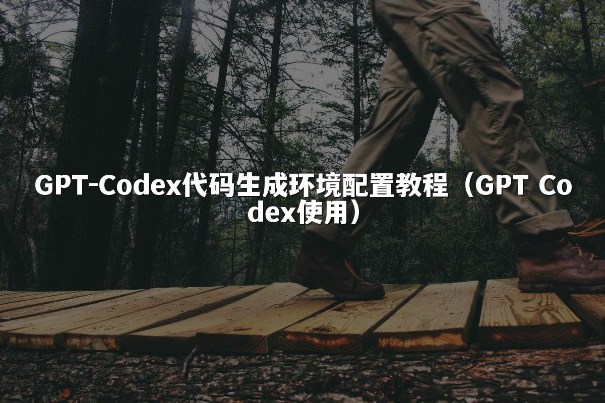 GPT-Codex代码生成环境配置教程（GPT Codex使用）