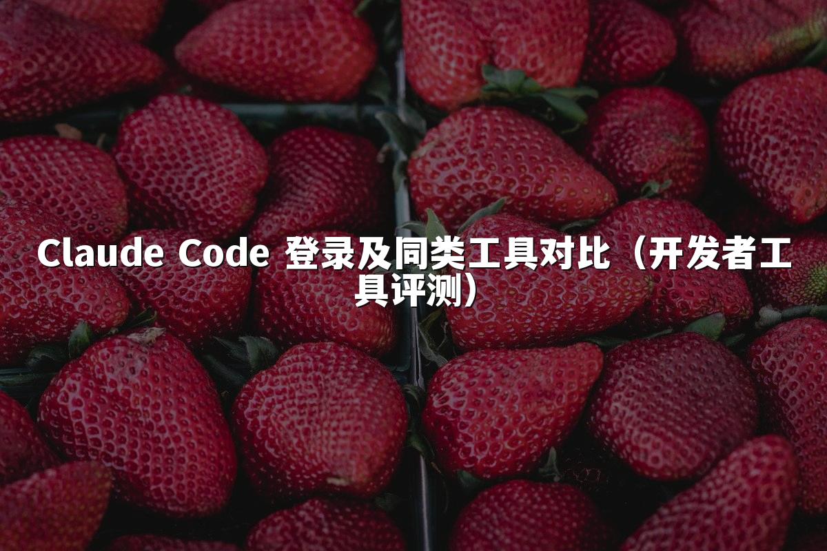 Claude Code 登录及同类工具对比(开发者工具评测)