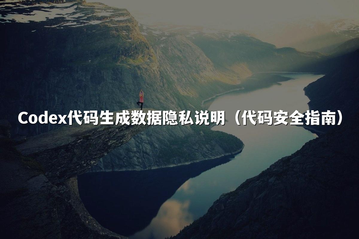 Codex代码生成数据隐私说明(代码安全指南)