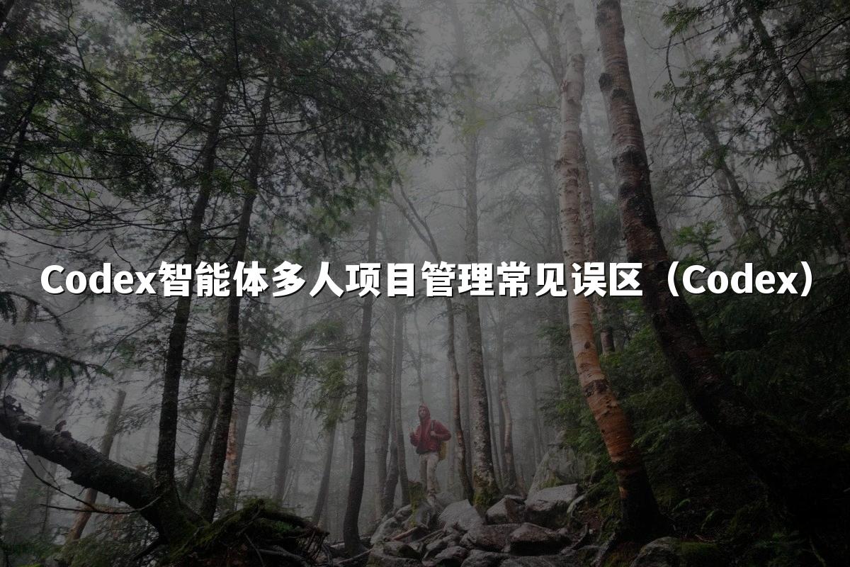 Codex智能体多人项目管理常见误区(Codex)