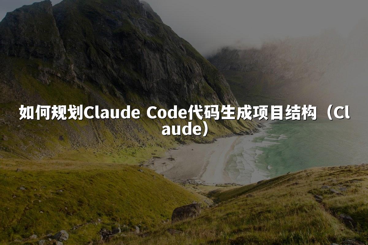 如何规划Claude Code代码生成项目结构（Claude）