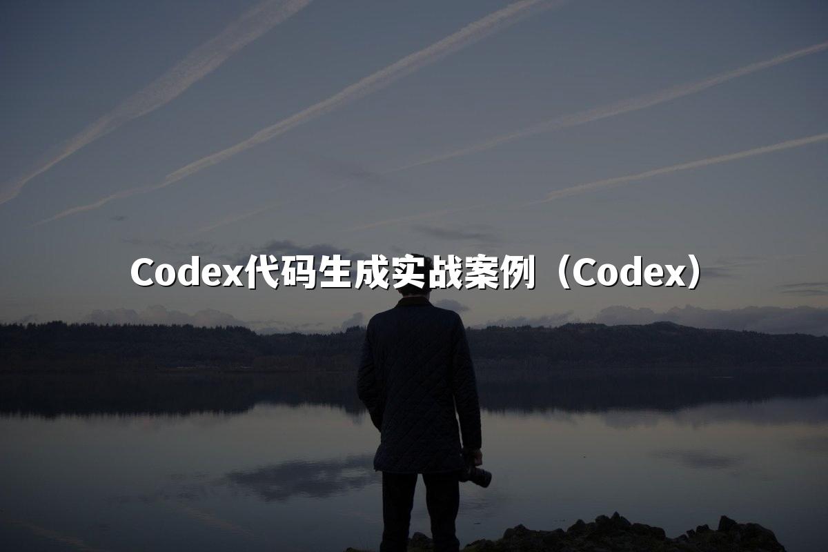 Codex代码生成实战案例(Codex)