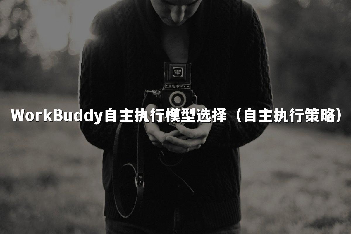 WorkBuddy自主执行模型选择(自主执行策略)