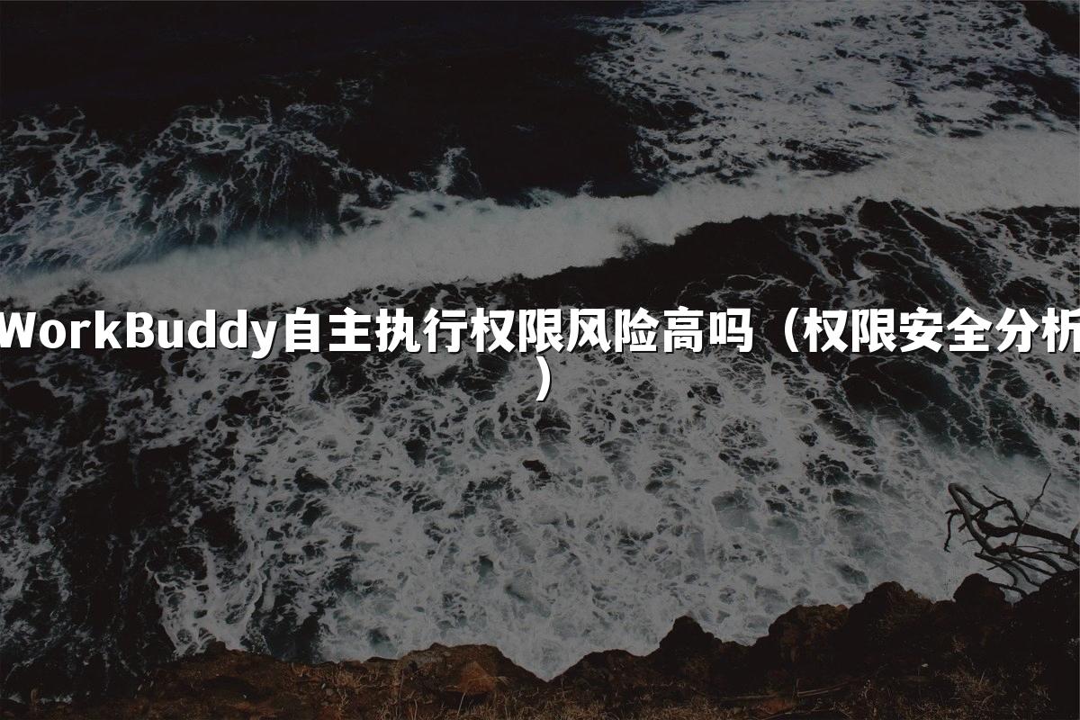 WorkBuddy自主执行权限风险高吗(权限安全分析)