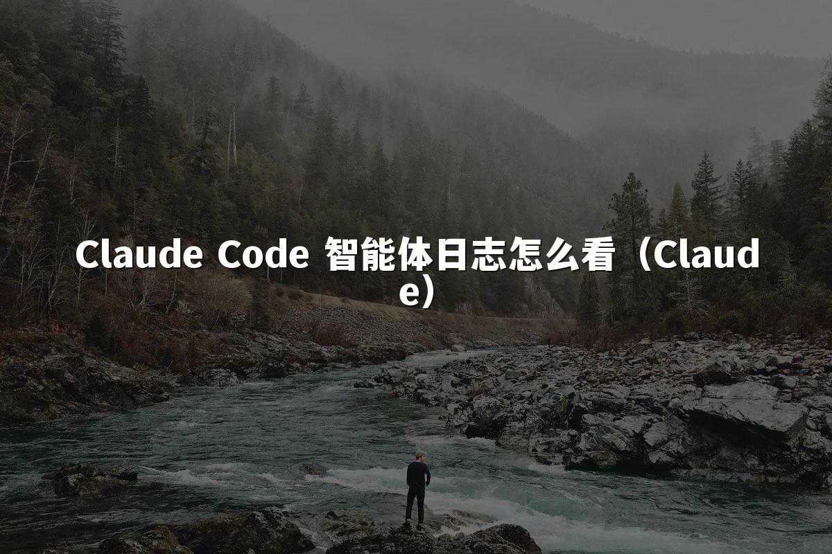 Claude Code 智能体日志怎么看（Claude）