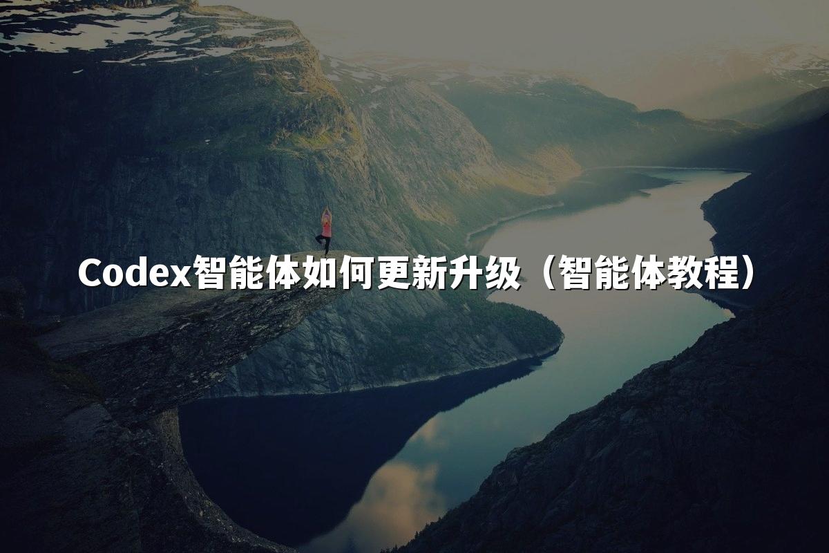 Codex智能体如何更新升级(智能体教程)