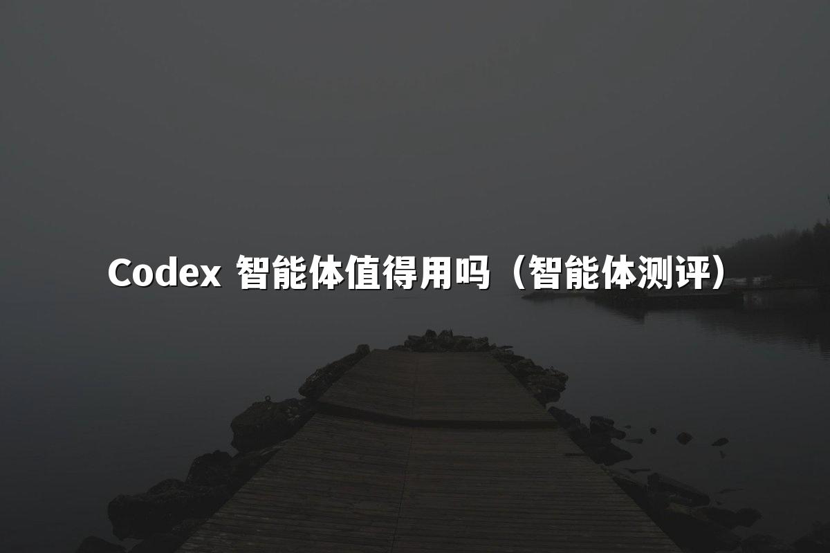 Codex 智能体值得用吗（智能体测评）