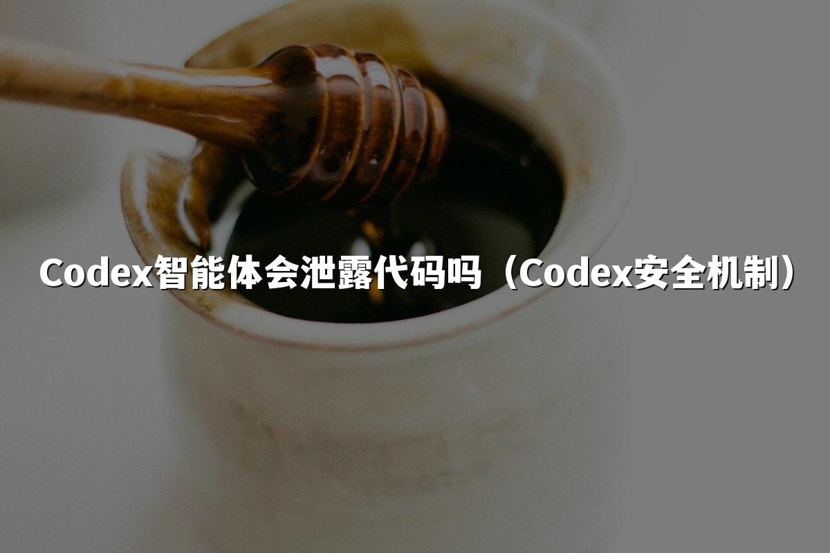 Codex智能体会泄露代码吗（Codex安全机制）