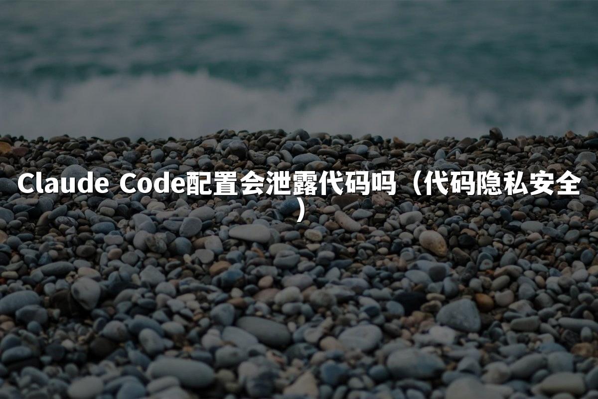 Claude Code配置会泄露代码吗(代码隐私安全)