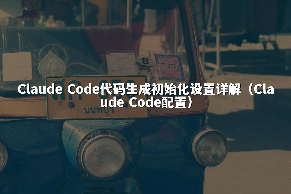 Claude Code代码生成初始化设置详解（Claude Code配置）