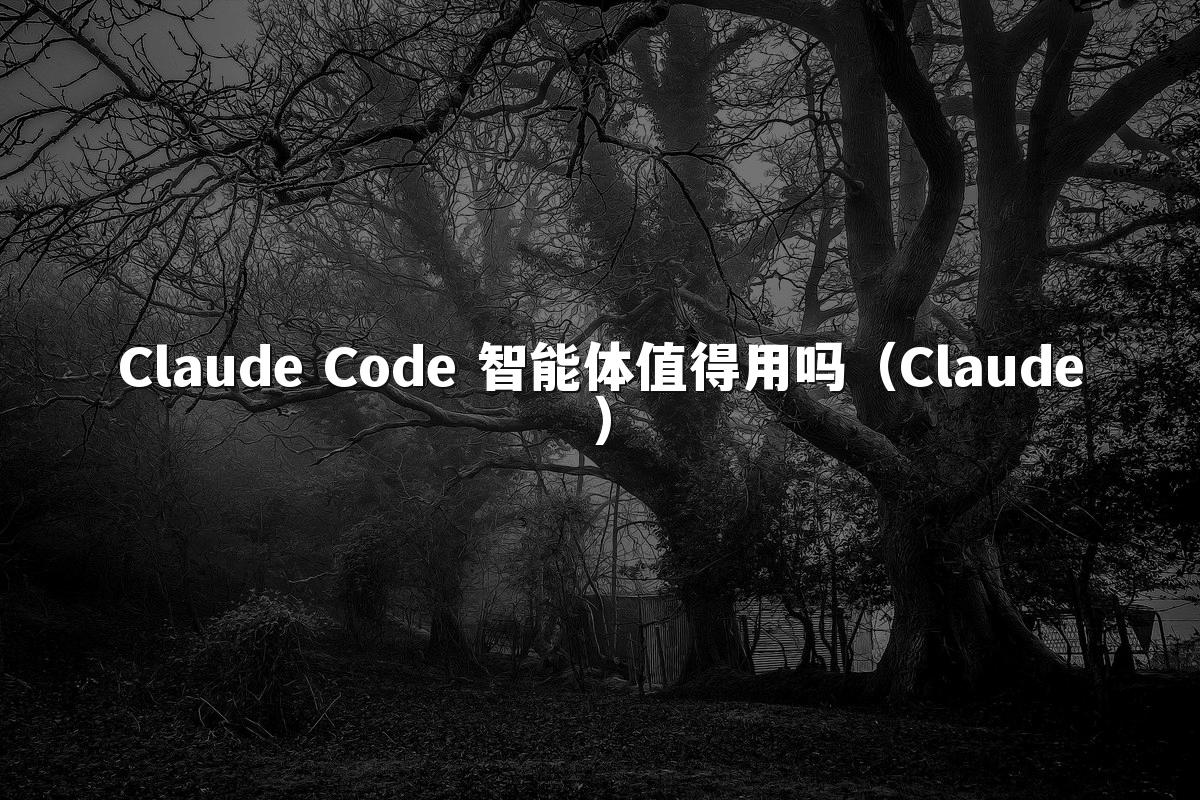 Claude Code 智能体值得用吗（Claude）