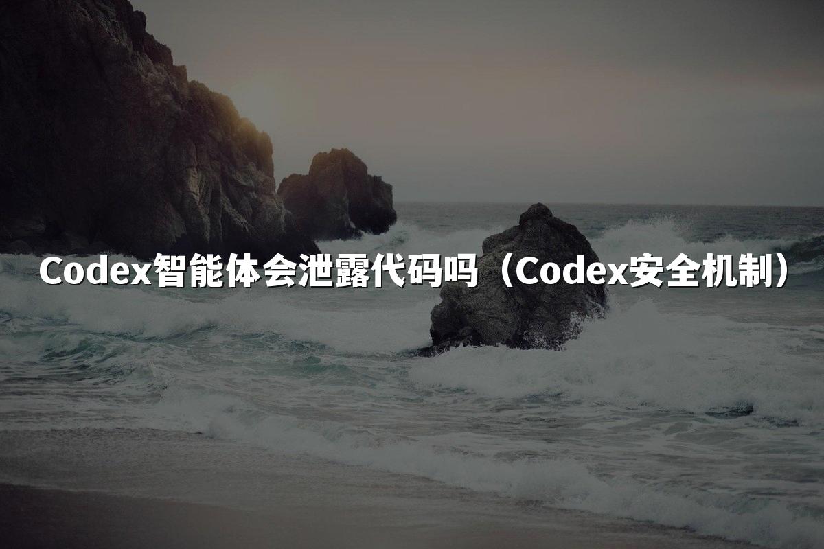 Codex智能体会泄露代码吗（Codex安全机制）