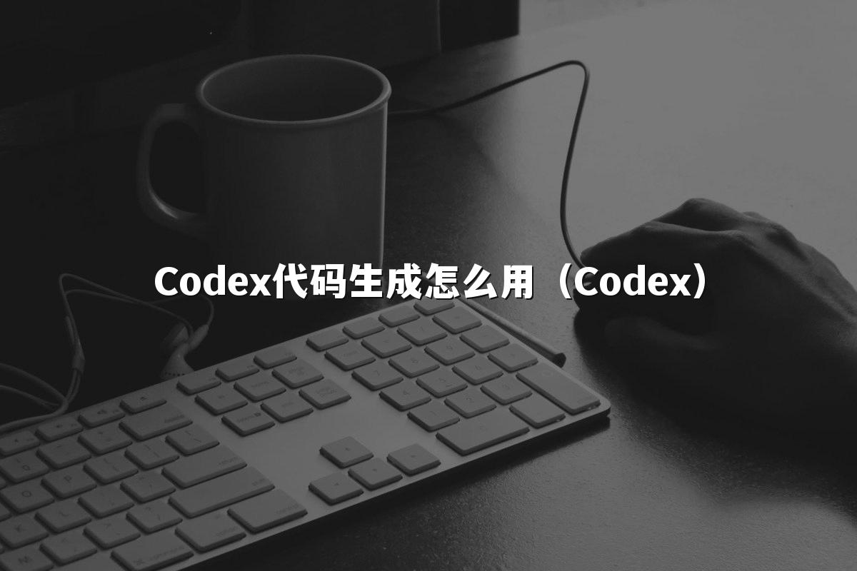 Codex代码生成怎么用（Codex）